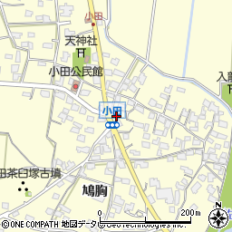 福岡県朝倉市小田746周辺の地図