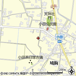 福岡県朝倉市小田1701-1周辺の地図