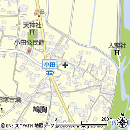 福岡県朝倉市小田751周辺の地図