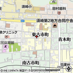 高知県須崎市東古市町周辺の地図