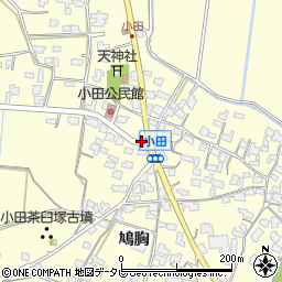 福岡県朝倉市小田1643-1周辺の地図