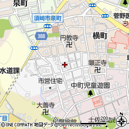 高知県須崎市幸町周辺の地図