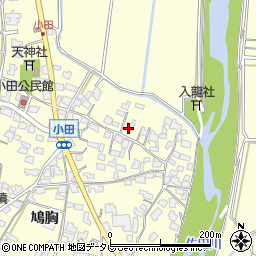 福岡県朝倉市小田721-2周辺の地図
