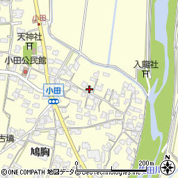 福岡県朝倉市小田760周辺の地図