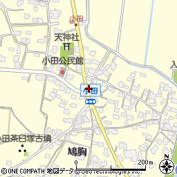 福岡県朝倉市小田1657周辺の地図