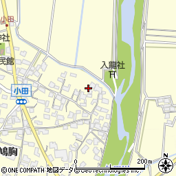 福岡県朝倉市小田712周辺の地図