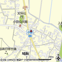 福岡県朝倉市小田747周辺の地図