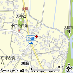 福岡県朝倉市小田749周辺の地図