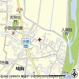 福岡県朝倉市小田763-1周辺の地図
