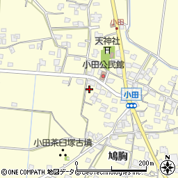 福岡県朝倉市小田1692周辺の地図