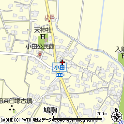 福岡県朝倉市小田748周辺の地図