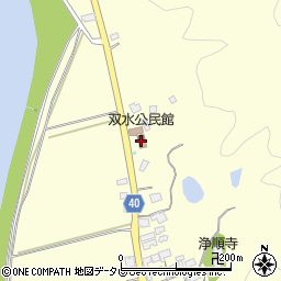 双水公民館周辺の地図
