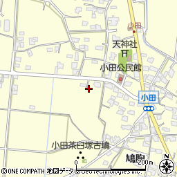 福岡県朝倉市小田1703周辺の地図