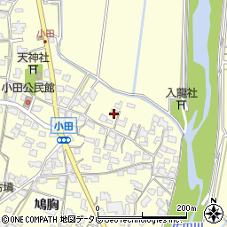 福岡県朝倉市小田761周辺の地図