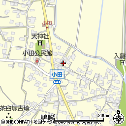福岡県朝倉市小田767周辺の地図