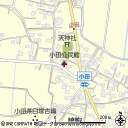 福岡県朝倉市小田1644周辺の地図