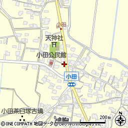 福岡県朝倉市小田1640周辺の地図