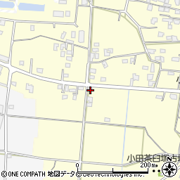 福岡県朝倉市小田1761周辺の地図
