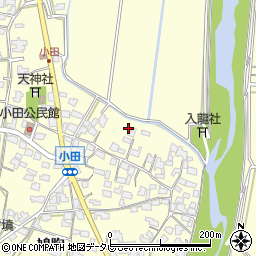 福岡県朝倉市小田716周辺の地図