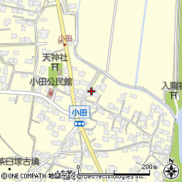 福岡県朝倉市小田768周辺の地図