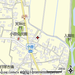 福岡県朝倉市小田770周辺の地図