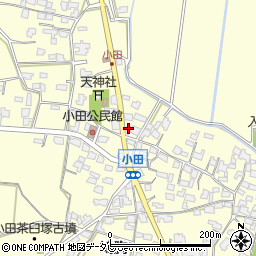 福岡県朝倉市小田1653周辺の地図