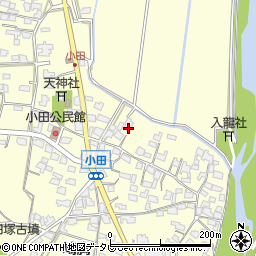 福岡県朝倉市小田769周辺の地図