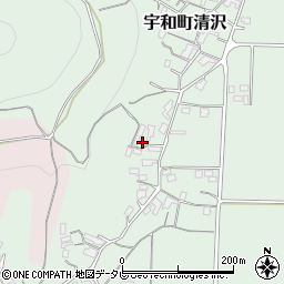 愛媛県西予市宇和町清沢875周辺の地図