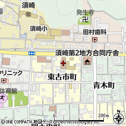 須崎郵便局集荷周辺の地図