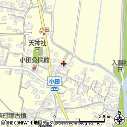 福岡県朝倉市小田771-1周辺の地図