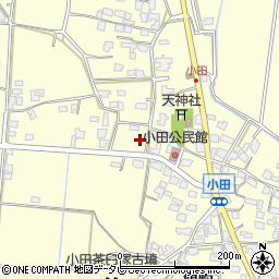 福岡県朝倉市小田1705周辺の地図