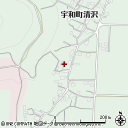 愛媛県西予市宇和町清沢876周辺の地図