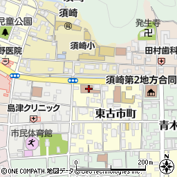 南海トラフ地震対策推進　須崎地域本部周辺の地図