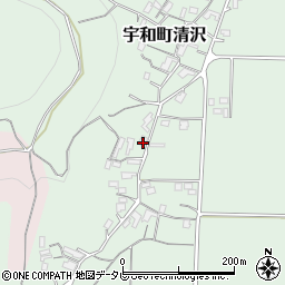 愛媛県西予市宇和町清沢868周辺の地図
