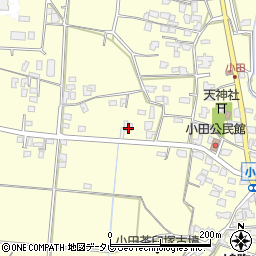 福岡県朝倉市小田1889周辺の地図