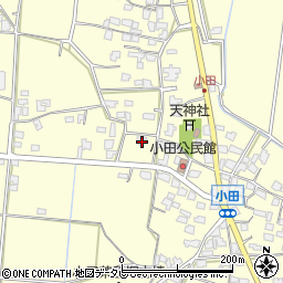 福岡県朝倉市小田1706周辺の地図