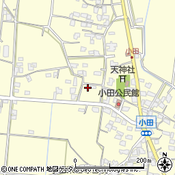 福岡県朝倉市小田1707周辺の地図