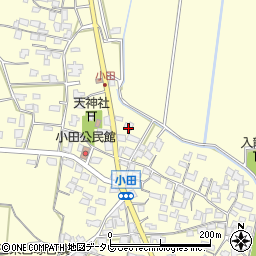 福岡県朝倉市小田1650周辺の地図
