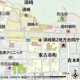 須崎局前周辺の地図