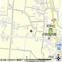 福岡県朝倉市小田1895周辺の地図