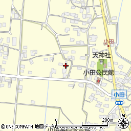 福岡県朝倉市小田1894周辺の地図