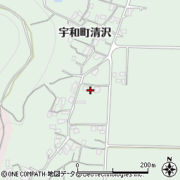 愛媛県西予市宇和町清沢933周辺の地図