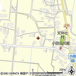 福岡県朝倉市小田1896周辺の地図
