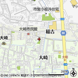 福岡県小郡市稲吉1336-12周辺の地図