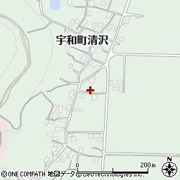 愛媛県西予市宇和町清沢852周辺の地図