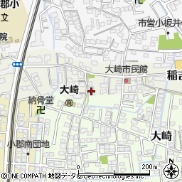 福岡県小郡市稲吉1350-43周辺の地図