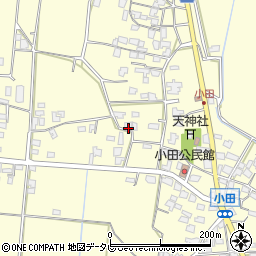 福岡県朝倉市小田1618周辺の地図