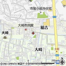 福岡県小郡市稲吉1336-2周辺の地図