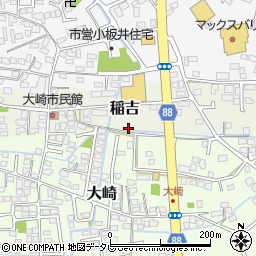 福岡県小郡市稲吉1329周辺の地図