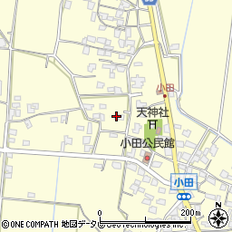 福岡県朝倉市小田1622周辺の地図